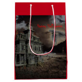 Haunted House Halloween Medium Cadeauzakje (Achterkant)