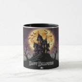 Haunted House Halloween Mug Mok (Midden)