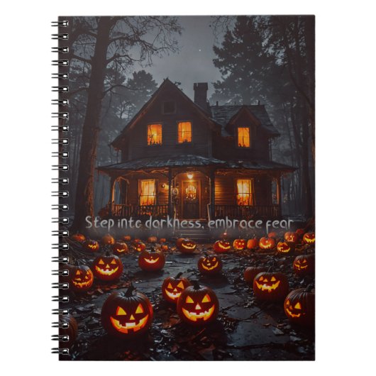 Haunted House - Halloween Notitieboek (Voorkant)