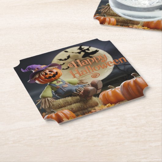 Haunted House Halloween Onderzetter (Gekanteld)