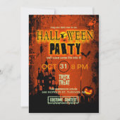 Haunted House Halloween Party ID578 Kaart (Voorkant)