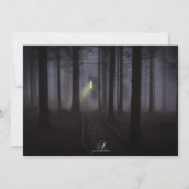 Haunted House Halloween Party Kaart (Achterkant)