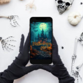 Haunted House Halloween Party Kaart