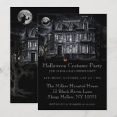 Haunted House Halloween Party Kaart (Voorkant / Achterkant)