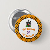 Haunted House Halloween Party Ronde Button 5,7 Cm (Voorkant /achterkant)