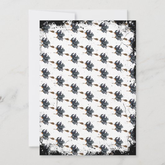 Haunted house Halloween party uitnodiging (Achterkant)