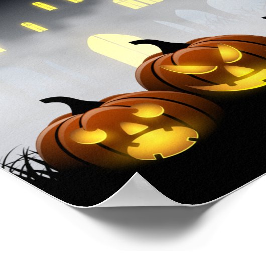 Haunted House Halloween Poster (Hoek)