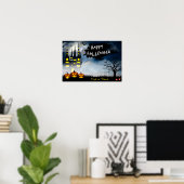 Haunted House Halloween Poster (Thuiskantoor)