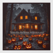 Haunted House - Halloween Raamsticker (Vel)