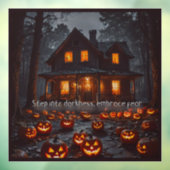 Haunted House - Halloween Raamsticker (Vel 3)