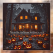 Haunted House - Halloween Raamsticker (Vel 2)