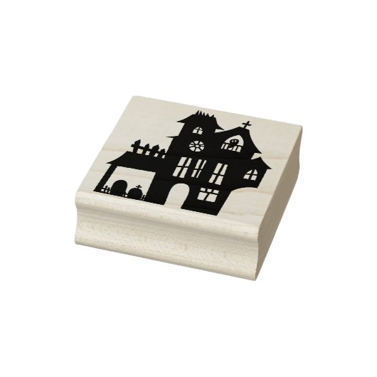 Haunted House Halloween Rubberstempel (Stempel)