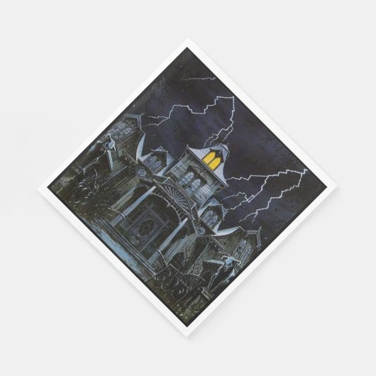 Haunted House Halloween Servet (Hoek)