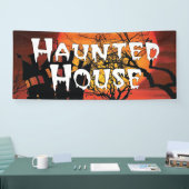 Haunted House Halloween Spandoek (Beurs)