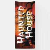 Haunted House Halloween Spandoek (Verticaal)