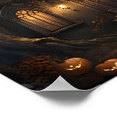 Haunted House - Halloween Spooky Gothic Poster (Hoek)