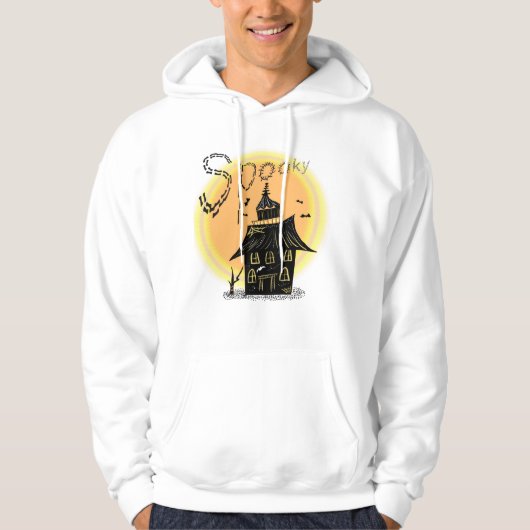 Haunted House Halloween Spooky Hoodie (Voorkant)