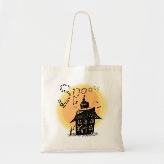 Haunted House Halloween Spooky Tote Bag (Voorkant)
