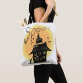 Haunted House Halloween Spooky Tote Bag (Dichtbij)