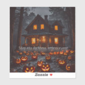 Haunted House - Halloween Sticker (Vel)