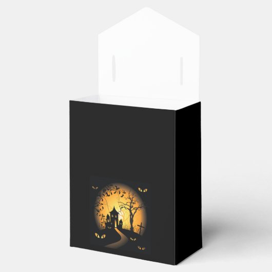 Haunted House Halloween Tent Favor Box Bedankdoosjes (Geopend)