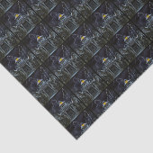 Haunted House Halloween Tissuepapier (Detail)