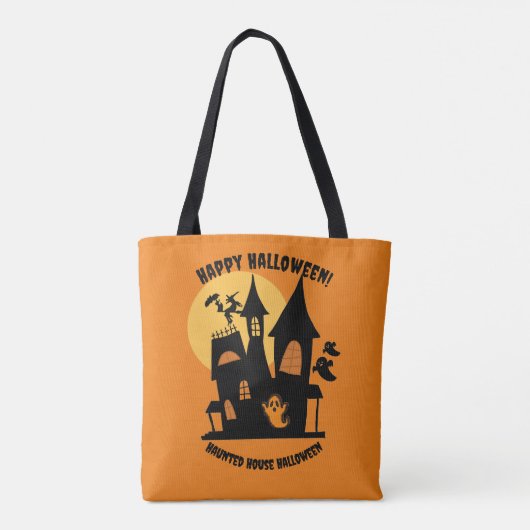 Haunted House Halloween Tote Bag (Achterkant)