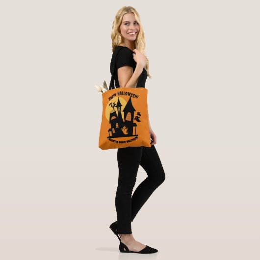 Haunted House Halloween Tote Bag (Op model)