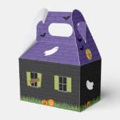 Haunted House Halloween-traktatie Bedankdoosjes (Achterkant)