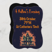 Haunted House Halve avond Kaart (Voorkant / Achterkant)