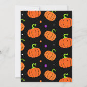 Haunted House Hey Boo Paarse Halloween Verjaardag Kaart (Achterkant)