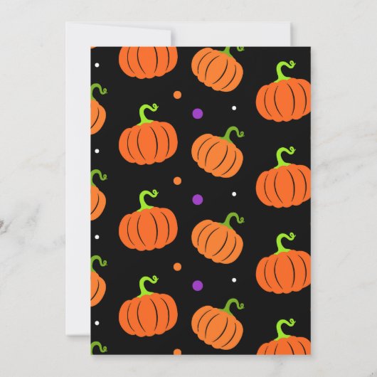 Haunted House Hey Boo Paarse Halloween Verjaardag Kaart (Achterkant)