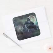 Haunted House Horror Sticker - Ghostly Mansion (Envelop)