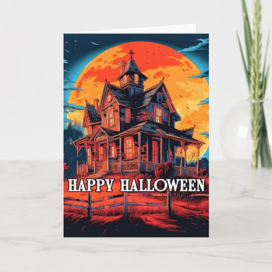 Haunted House In het maanlicht Kaart (Voorkant)