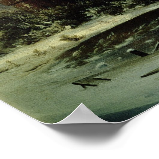 Haunted House in the Snow, 1848 Poster (Hoek)