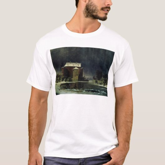 Haunted House in the Snow, 1848 T-shirt (Voorkant)
