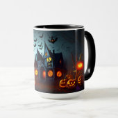 Haunted House, Jack-O-Lanterns en Bats Mok (Voorkant rechts)