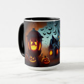 Haunted House, Jack-O-Lanterns en Bats Mok (Voorkant links)