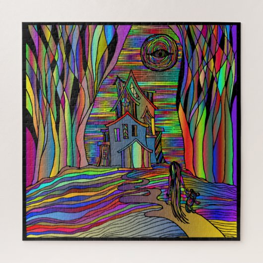 Haunted House Jigzaag Puzzle Legpuzzel (Verticaal)