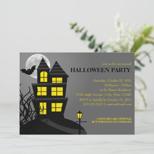 Haunted House Kaart (Staand voorkant)