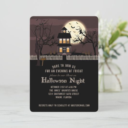 Haunted House Kaart (Staand voorkant)