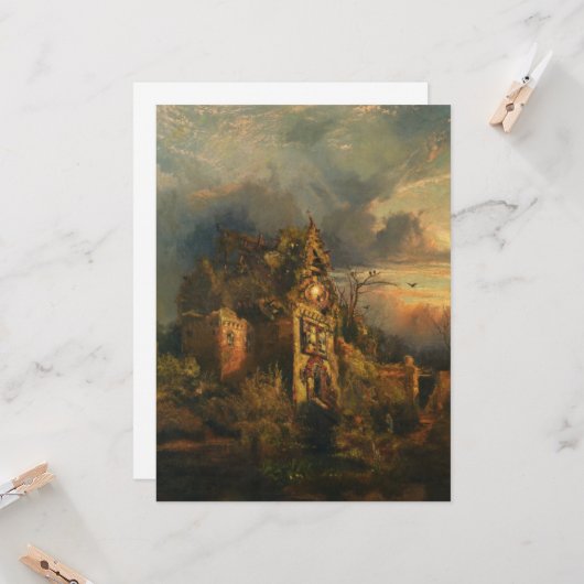 Haunted House Kaart (Voorkant / Achterkant in situ)