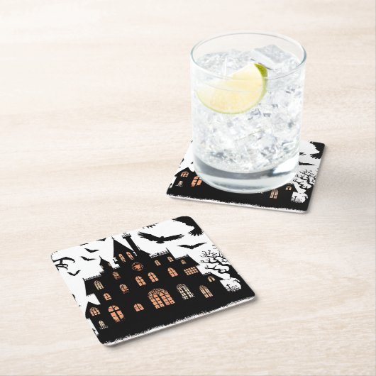 Haunted House Kartonnen Onderzetters (Insitu)