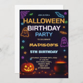 Haunted House Kids Verjaardag Uitnodiging (Voorkant / Achterkant)