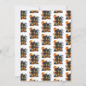 Haunted House Kostuum Halloween Party Uitnodiging (Achterkant)