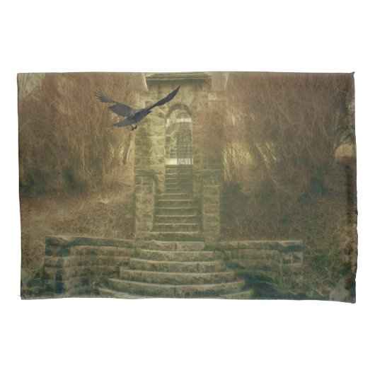 Haunted House Kussensloop (Voorkant-Links)