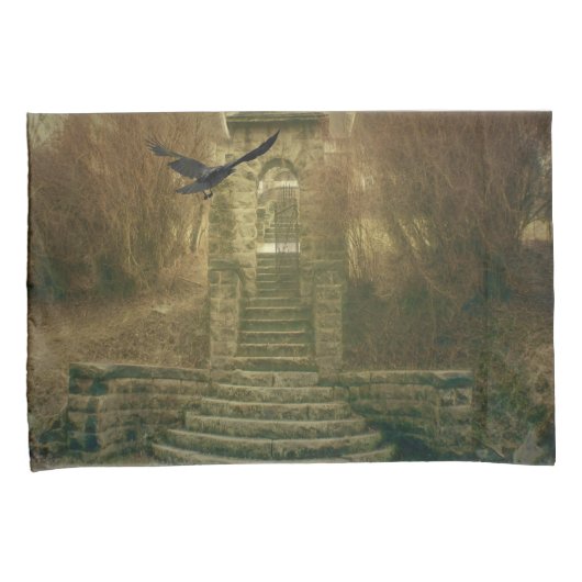 Haunted House Kussensloop (Voorkant-Rechts)