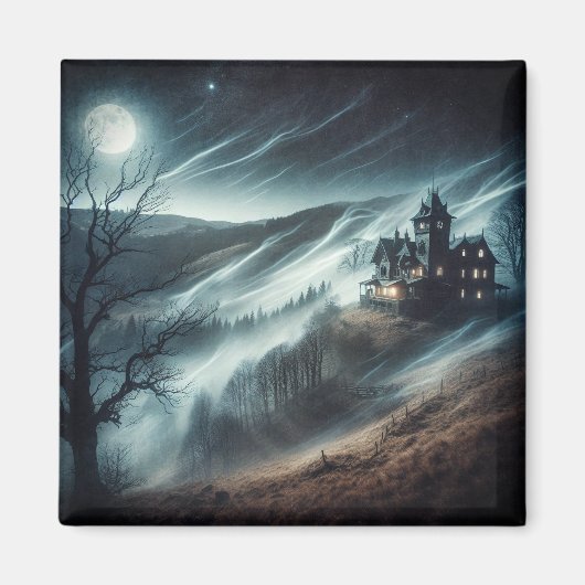 Haunted House Magneet (Voorkant)