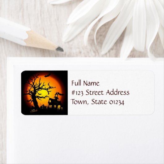 Haunted House Mailing Labels (Insitu)