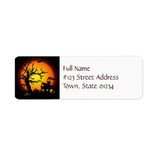 Haunted House Mailing Labels
